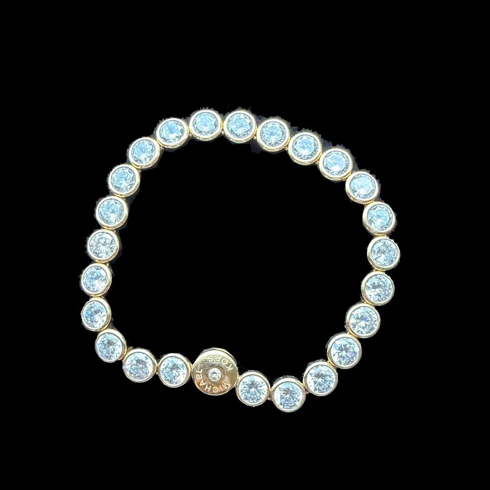 Michael Kors Gold Park Ave Tennis Crystal Bracelet - Picture 4 of 8